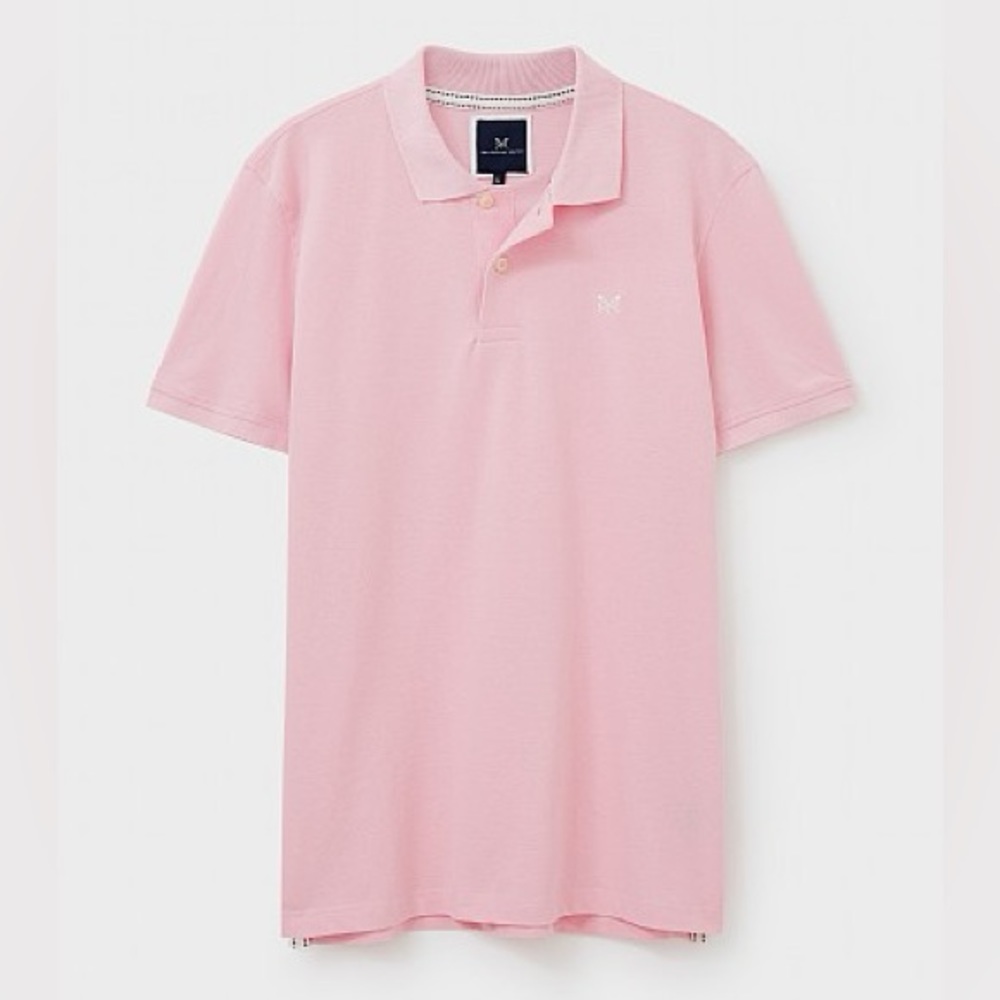 Crew Clothing Company Melbury Solid Polo Shirt, XL, Pink